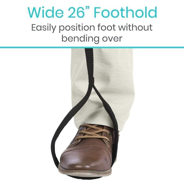 wide 26 inch foothold easily position foot without bending over