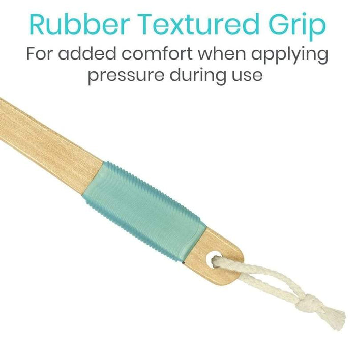 Rubber Textured Grip for added comfort when applying pressure during use