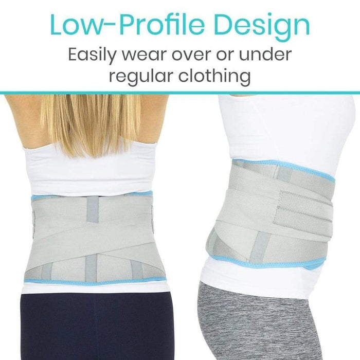 Low- Profile Design. Easily wear over or under regular chothing