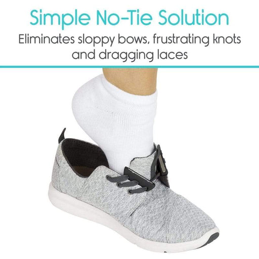 Simple No-Tie Solution. Eliminates sloppy bows, frustrating knots and dragging laces