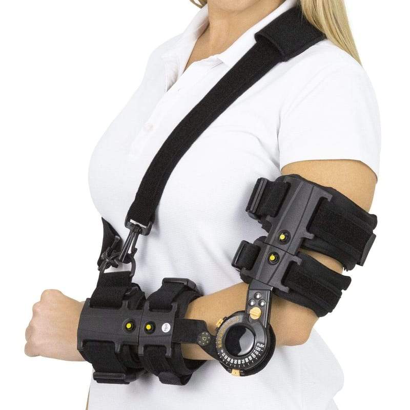 Hinged Elbow Brace. Range of Motion Control (E9-MP) – New Options Sports