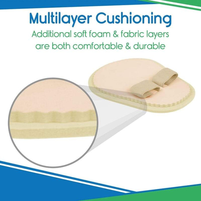 Multilayer Cushioning. Additional soft foam  & fabric layers are both comfortable & durable