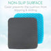 Non Slip Surface, Cover prevents the cushion from slipping & sliding 