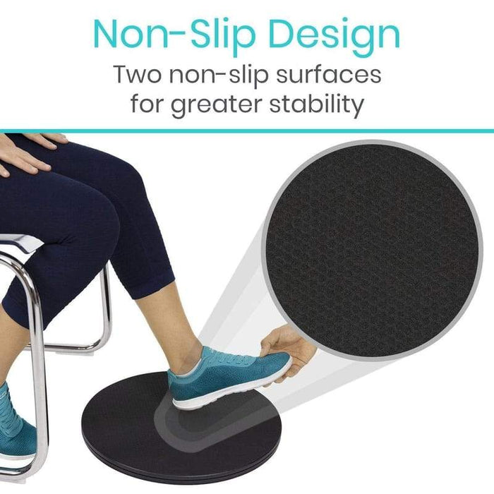 Non-Slip Design. Two non-slip surfaces for greater stability