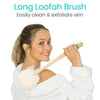 Long Loofah Brush, Easily exfoliate and clean skin