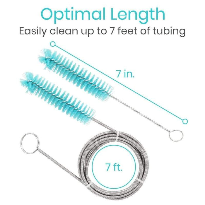 Optimal Length. Easily clean up to 7 feet of tubing 