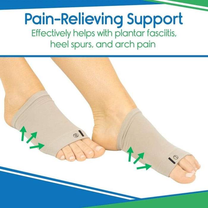 Pain-Relieving Support, Effectively helps with plantar fasciitis, heel spurs, and arch pain