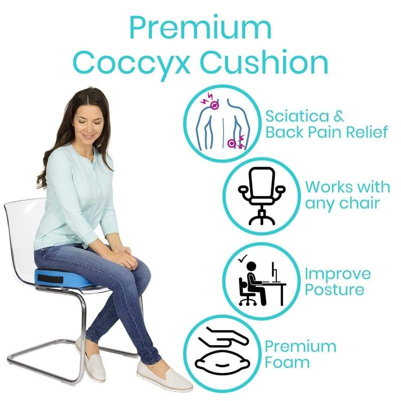 Vive Full Lumbar Pillow - Memory Foam Contour Support Cushion for Lower  Back Pain - Muscle Strain, Sciatica, Arthritis, Osteoporosis, Scoliosis,  Kyphosis, Bulging or Herniated Disc - Improve Posture - Yahoo Shopping