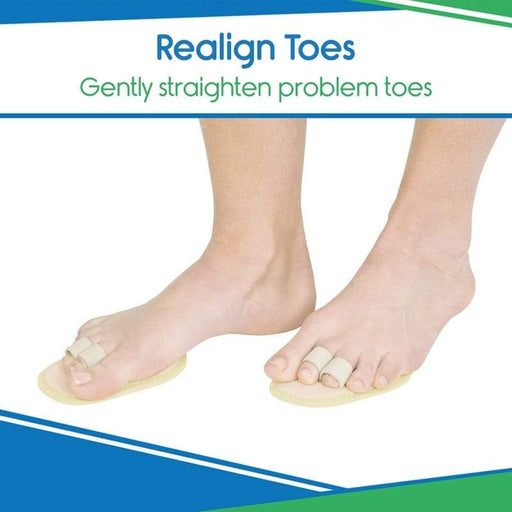 Realign Toes Gently straighten problem toes