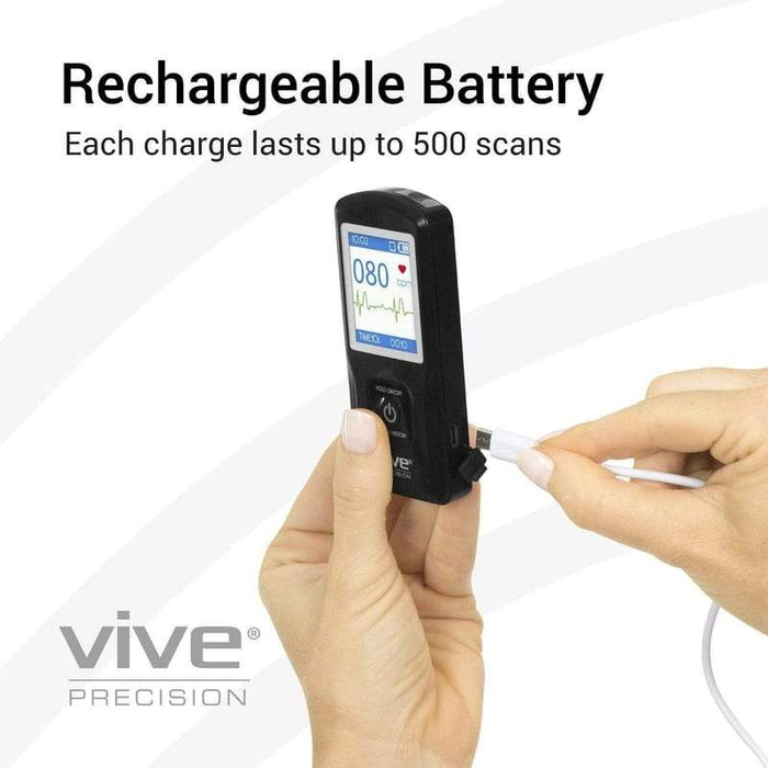 Rechargeable Batterry, Each charge lasts up to 500 scans