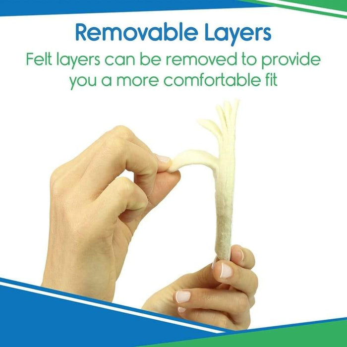 Removable Layers, Felt layers can be removed to provide you a comfortable fit