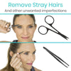 Remove stray hairs and other unwanted imperfections