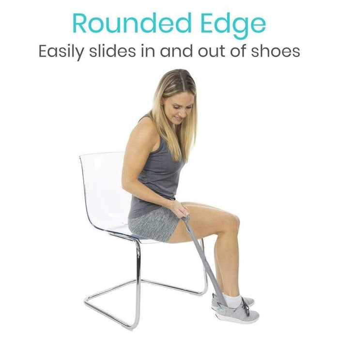 Rounded Edge. Easily slides in and out of shoes