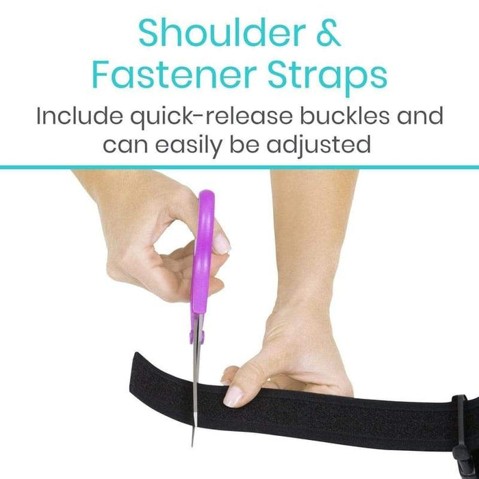 Shoulder&Fastener Straps Include quick-release buckles and can easily be adjusted