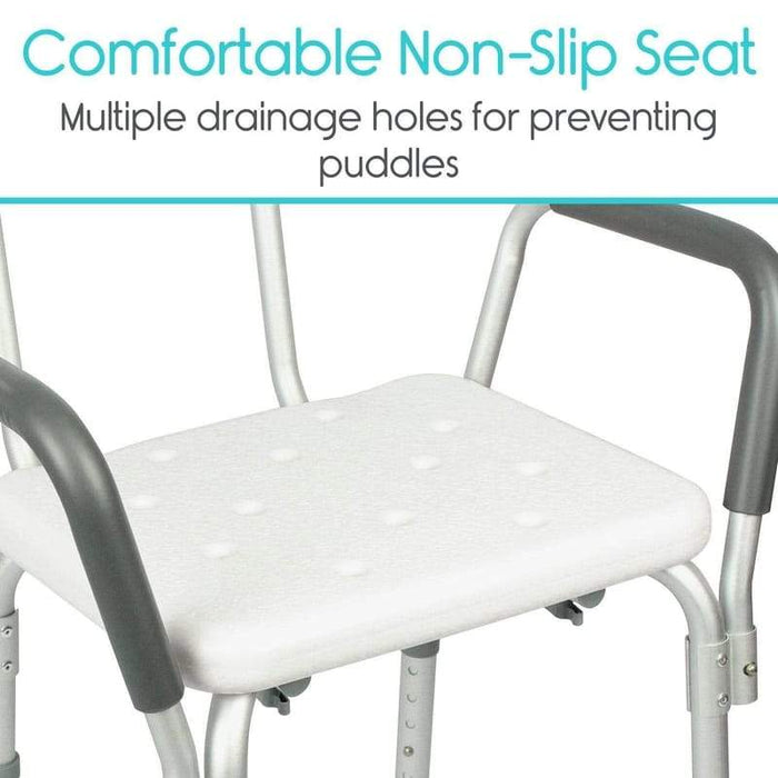 Comfortable Non-Slip Seat Multiple drainage holes for preventing puddles