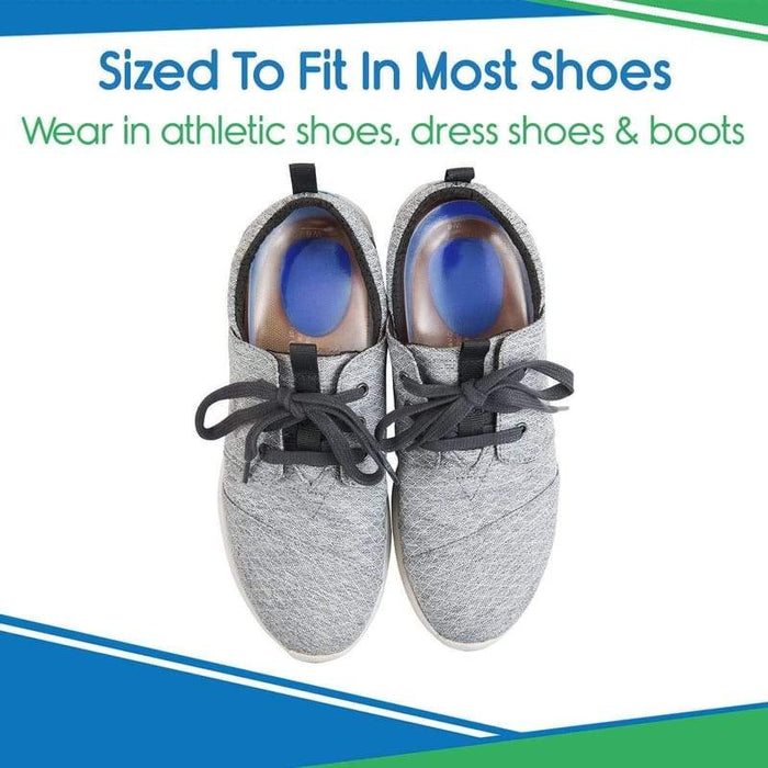 Sized To Fit In Most Shoes, Wear in athletic shoes, dress shoes & boots