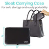 sleek carrying case included