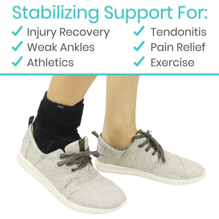 Stabilizing Support For: Injury Recovery, Weak Ankles, Athletics, Tendonitis, Pain Relief, Exercise