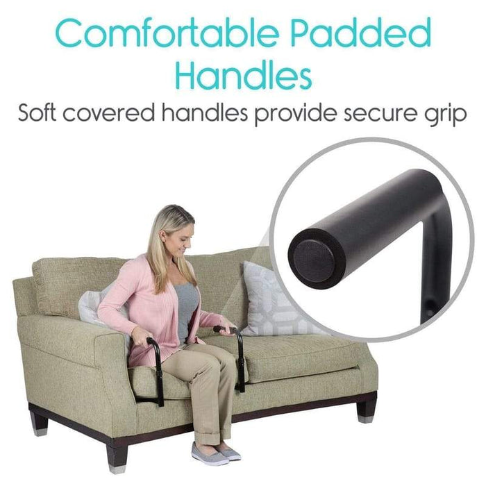 Comfortable Padded Handles, Soft covered handles provide secure grip