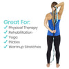 Great for physical therapy, rehabilitation, yoga, pilates and warmup stretches