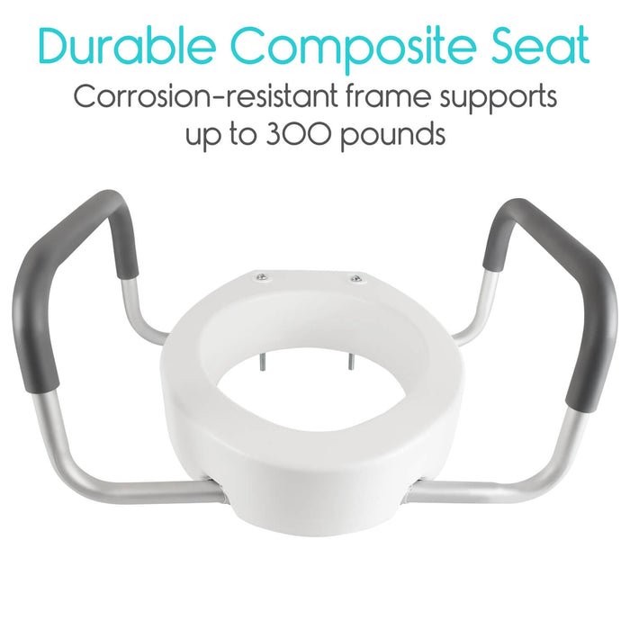 support 300 pounds toilet seat riser