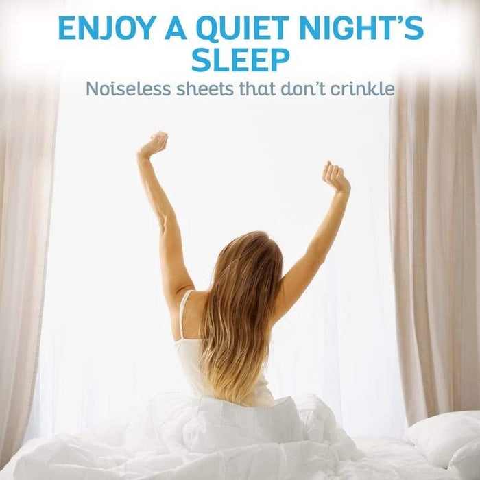 Enjoy A Quiet Night's Sleep, Noiseless sheets that don't crinkle