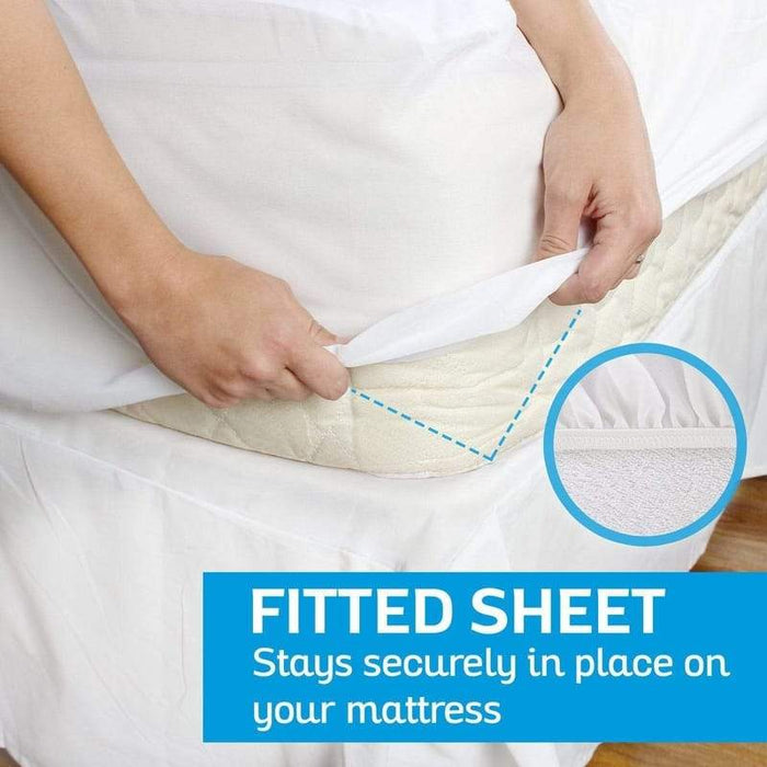 Fitted Sheet Stays securely in place on your mattress