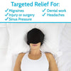 Targeted relief for migraines, injury or surgery, sinus pressure, dental work or headaches