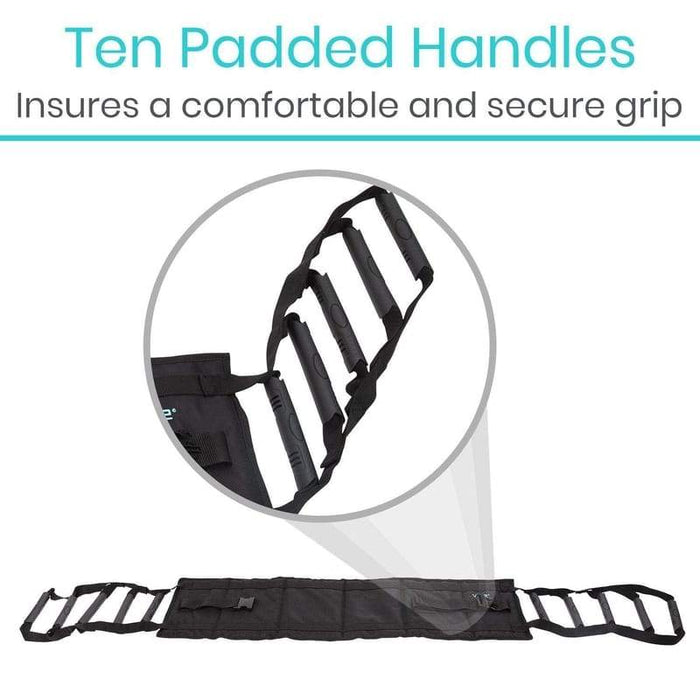 Ten Padded Handles Insures a comfirtable and secure grip