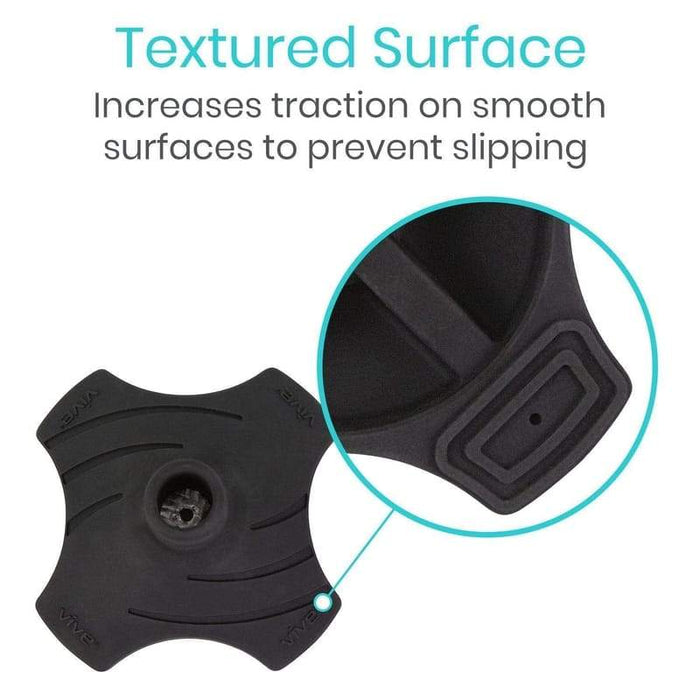 Textured Surface Increases traction on smooth surfaces to prevent slipping