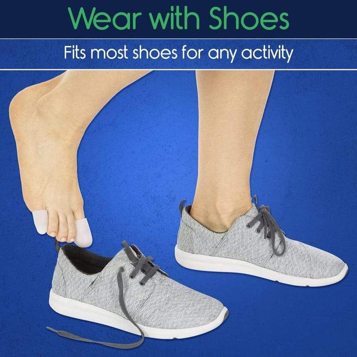 Wear with Shoes. Fits most shoes for any activity