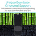 Unique Bamboo-Charcoal Support, Soft sleeve is temperature-regulating to stay comfortable and dry