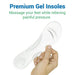 Premium Gel Insoles, Massage your feet while relieving painful pressure