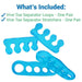 What's Included: Vive Toe Separator Loops-One Pair, Vive Toe Separator Stretches-One Pair