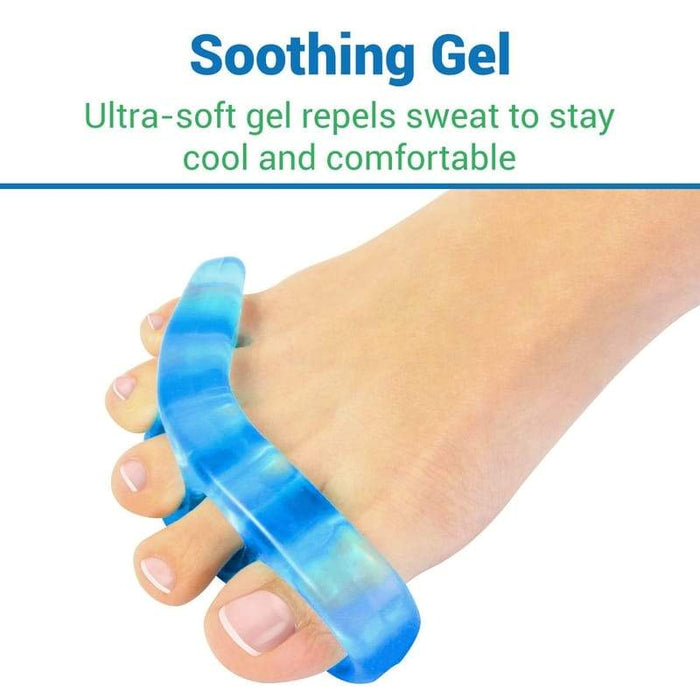 Soothing Gel. Ultra-soft gel repels sweat to stay cool and comfortable