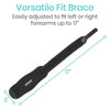 versatile fit brace, easily adjusted to fit left or right forearms up to 17 inches