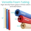 Versatile Foam Tubing, High density foam grips in three colors and diameters