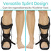 Versatile Splint Design Can be repositioned to fit either foot