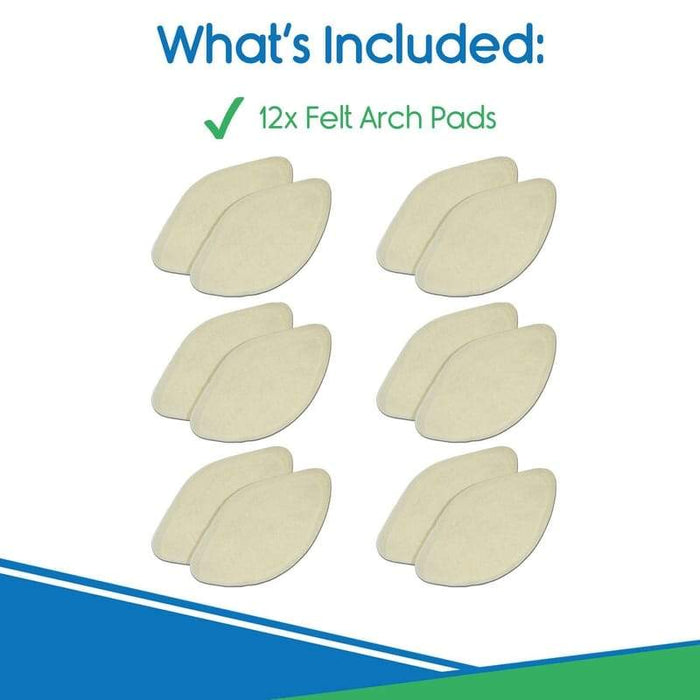 What's included: 12x Felt Arch Pads