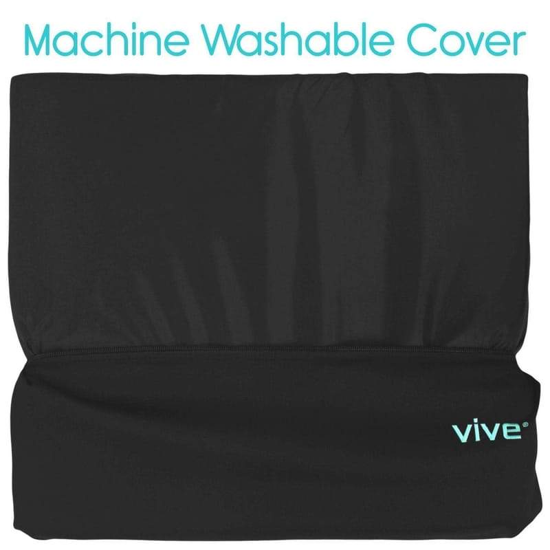 Extra Thick Coccyx Cushion  Water Resistant Cover - Incontinence