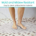 Mold and mildew resistant easy to clean antibacterial material