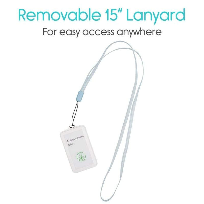 Removable 15" Lanyard for easy access anywhere