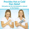 provides hot or cold pain relief