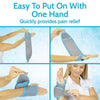Easy to put on with one hand that quickly provides pain relief