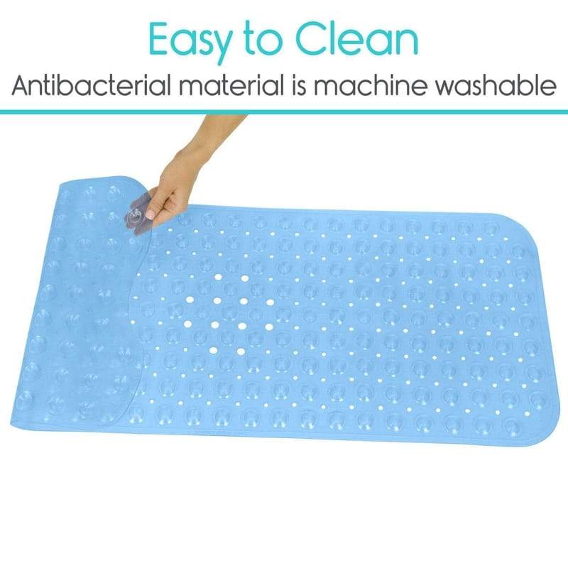 Extra Long Bath Tub Shower Mat Non-Slip Bathroom Antibacterial Machine  Washable